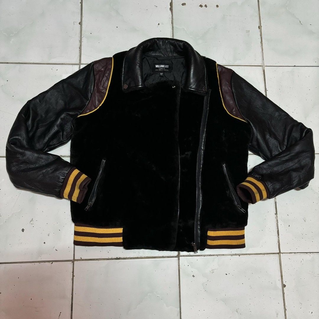 William rast leather discount jacket