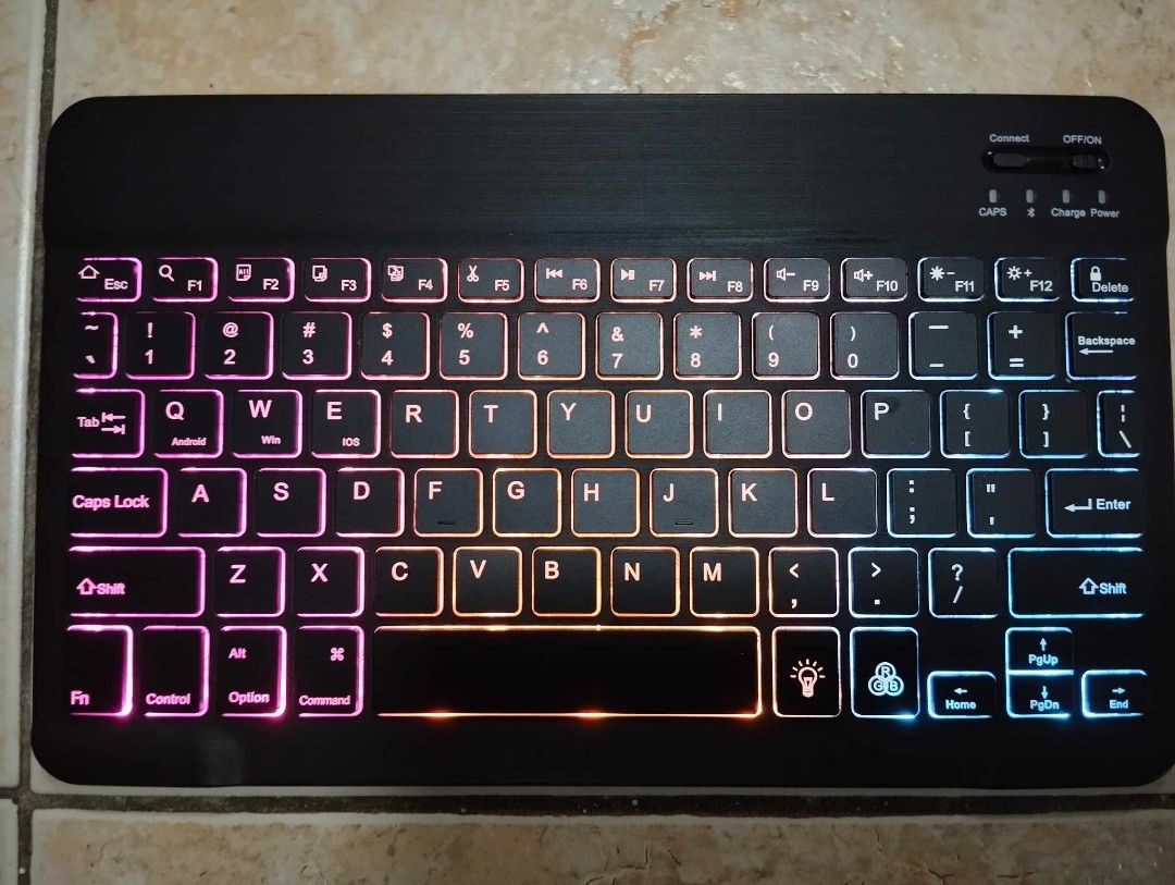 wireless bluetooth keyboard and mouse with LED RGB color recharable (Category: Computer Keyboard) located in Manila. Submitted by reiolshoppe (Listing ID 1290186448, Image 2). Description: wireless bluetooth keyboard and mouse with LED RGB color recharable.