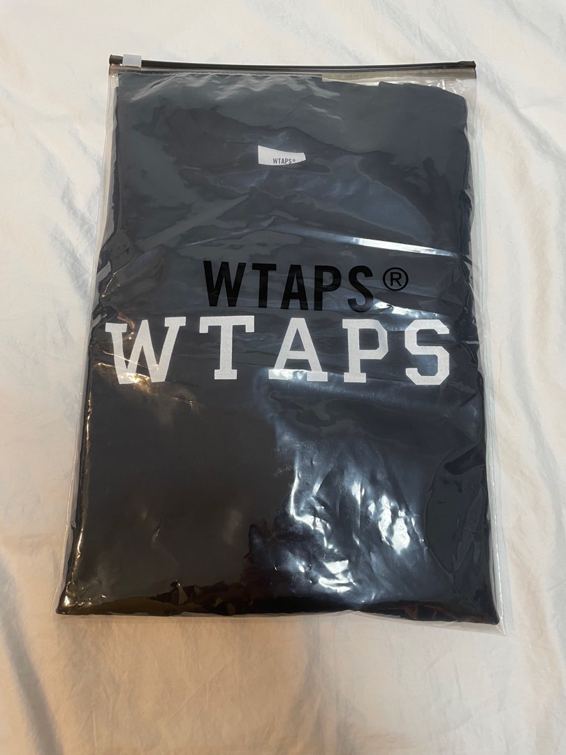 Wtaps College LS Black, 男裝, 上身及套裝, T-shirt、恤衫、有領衫