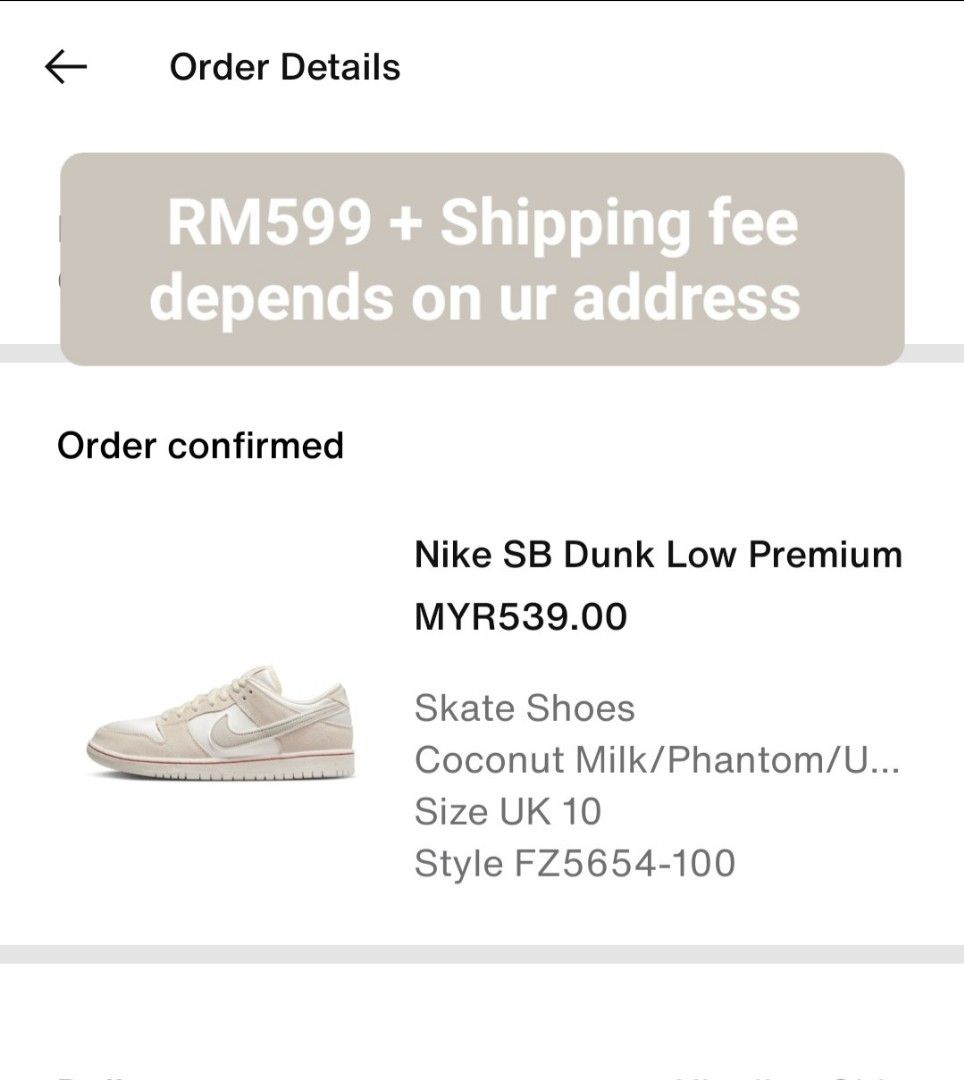 WTS Consignment City of Love Collection Nike SB Dunk Low Coconut