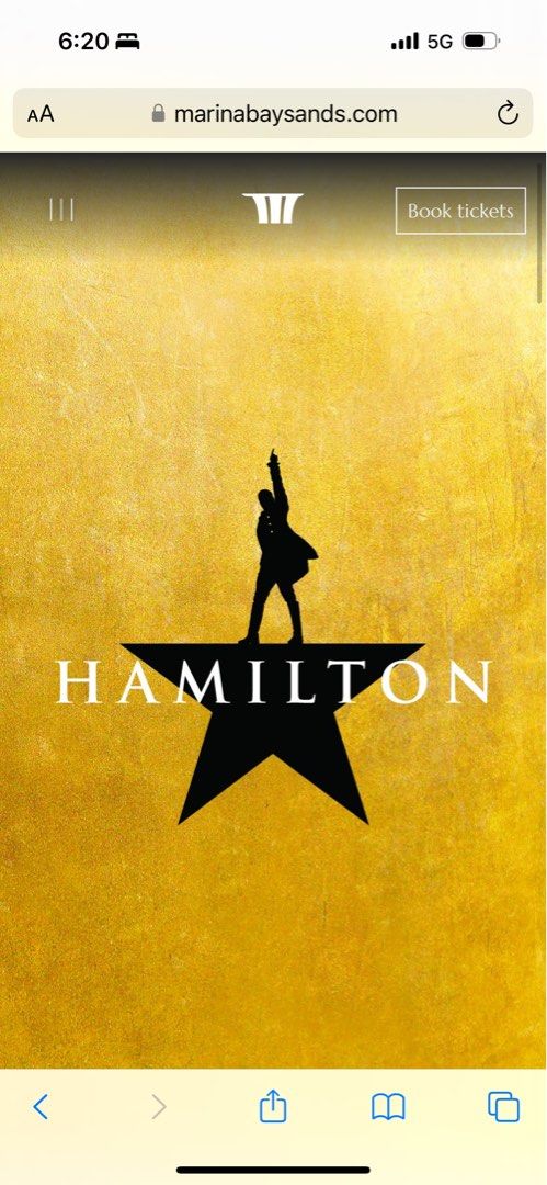 Hamilton tickets hot sale saturday