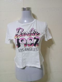 Zara x Barbie crop shirt