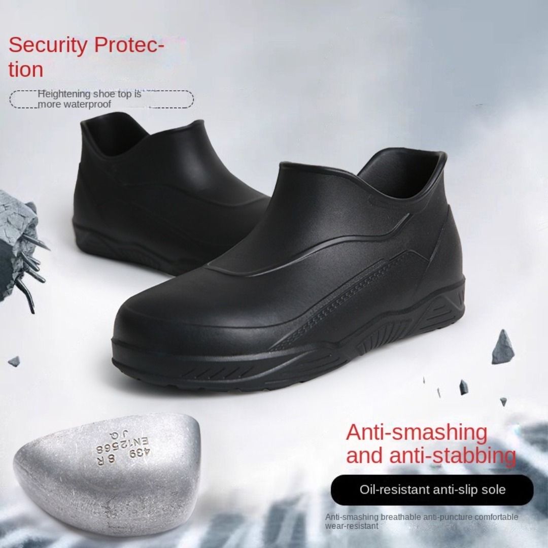 125 Kitchen Chef Shoes Non slip Waterproof Oil proof Work Shoes Slip On Resistant Casual Safety Shoes Kitchen Cook Clogs Men s Fashion Footwear Dress Shoes on Carousell
