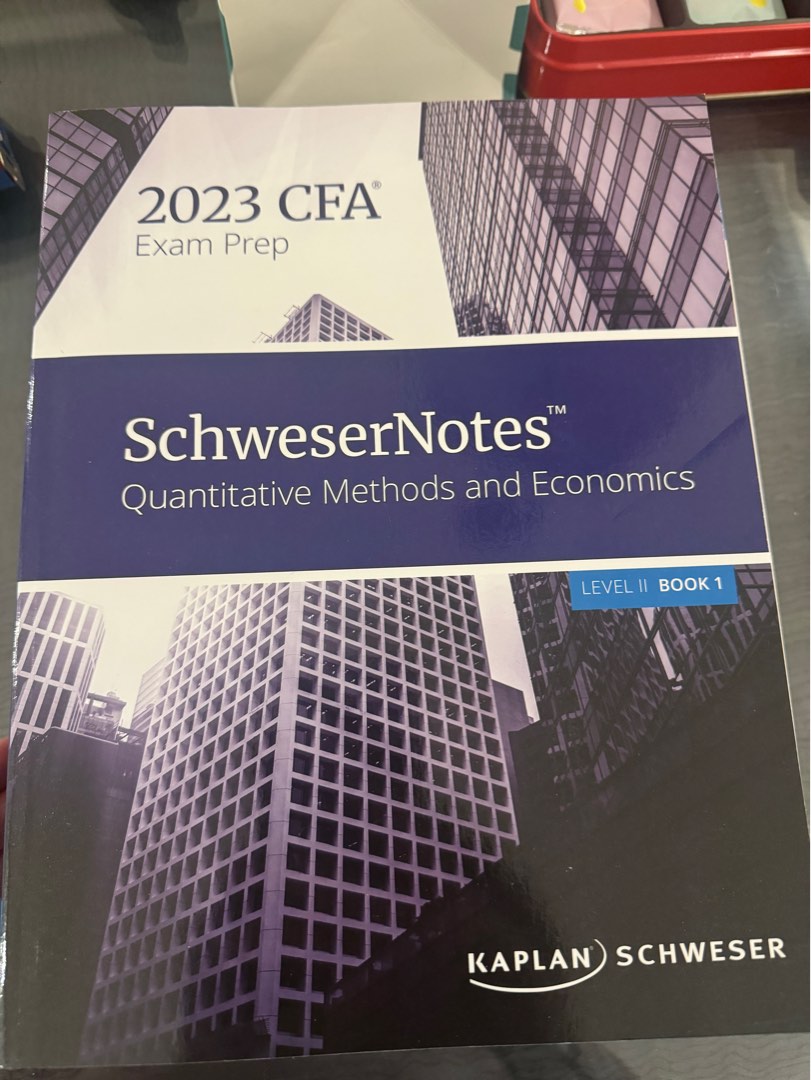 2023 CFA Level 2 Kaplan Schweser Notes Book 1-5, 興趣及遊戲, 書本