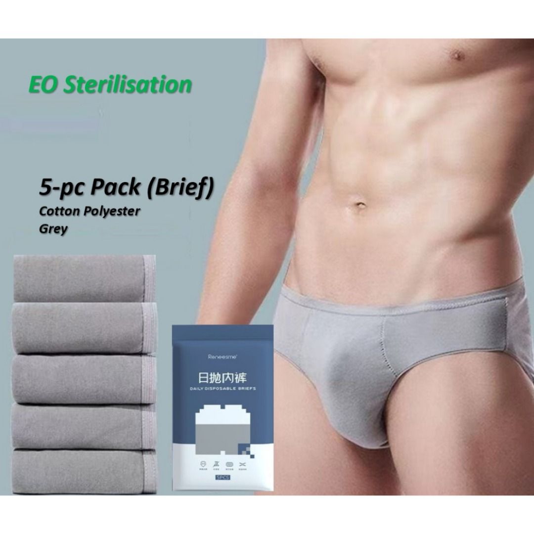 5pcs Disposable Soft Comfortable Mens Underwear Suitable Travel