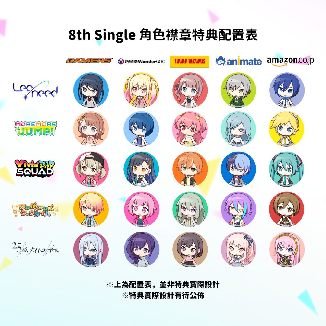 預訂：世界計畫8th Single CD 連特典pjsk prsk プロセカln mmj