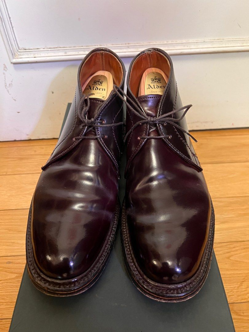 Alden Shoes, USA Alden 1339 Color 8 Cordovan Chukka Model Number 