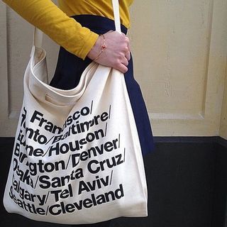 American Apparel cities tote bag