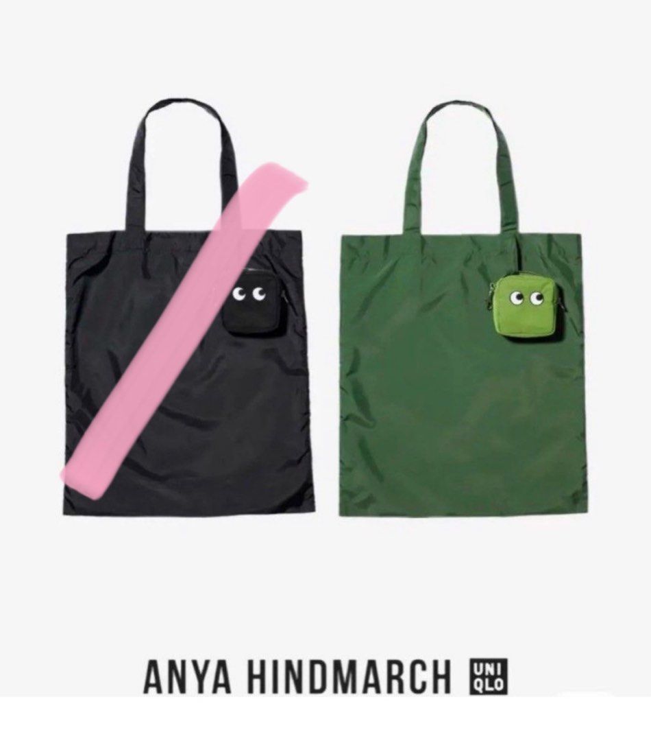 Anya Hindmarch x Uniqlo Tote Bag 環保袋, 名牌, 手袋及銀包- Carousell