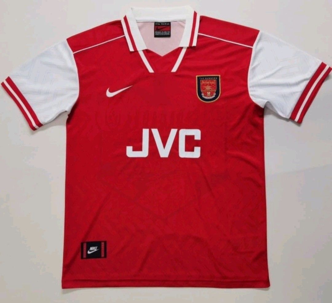 Arsenal home 1996 vintage jersey Men s Fashion Activewear on Carousell