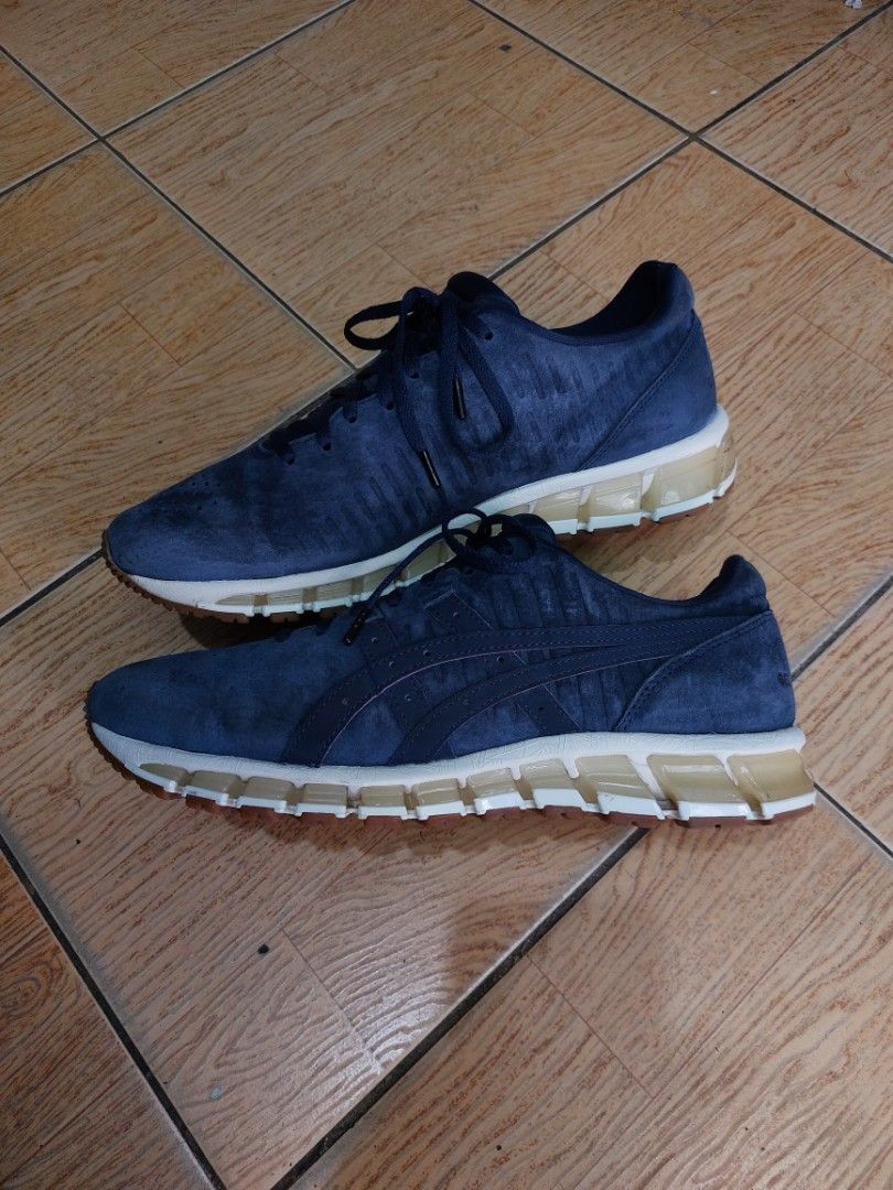 Asics Gel Quantum 360 4 LE Running Casual Blue Suede Leather Shoes