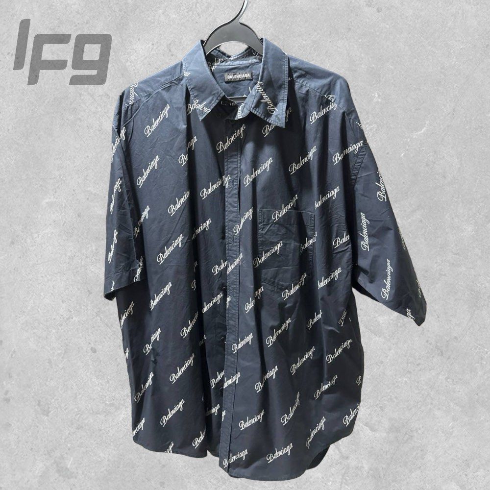 Balenciaga t hot sale shirt button up