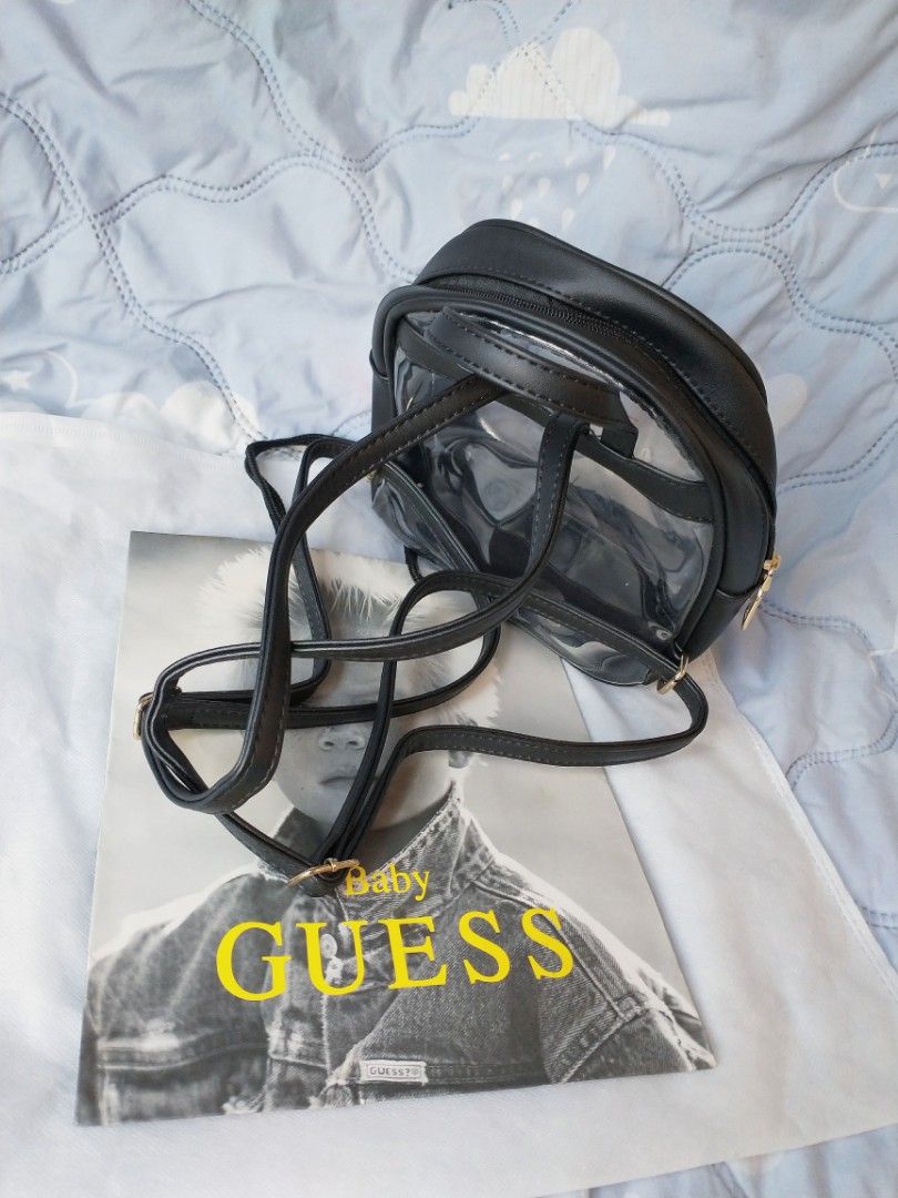 Guess clear mini backpack cheap