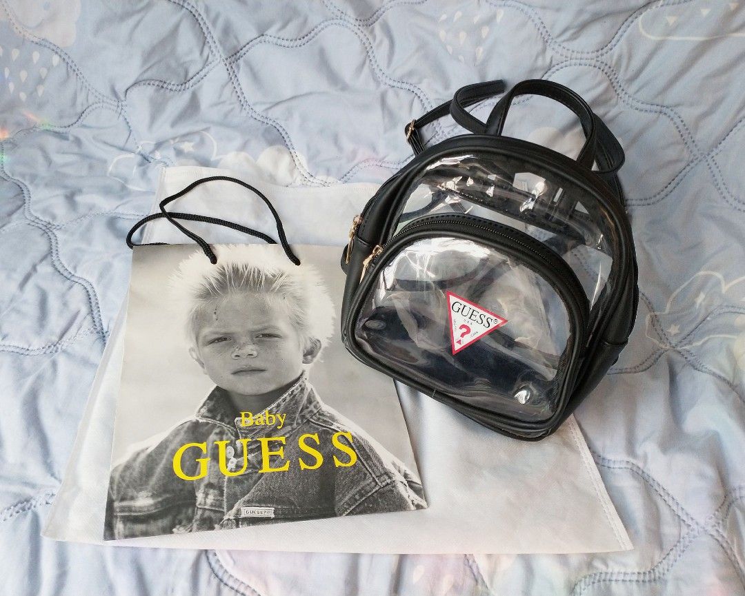 Reserved Authentic Guess Dalia Lucite Transparent Mini Backpack