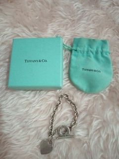 Authentic Tiffany & Co.heart and Toggle lock  bracelet