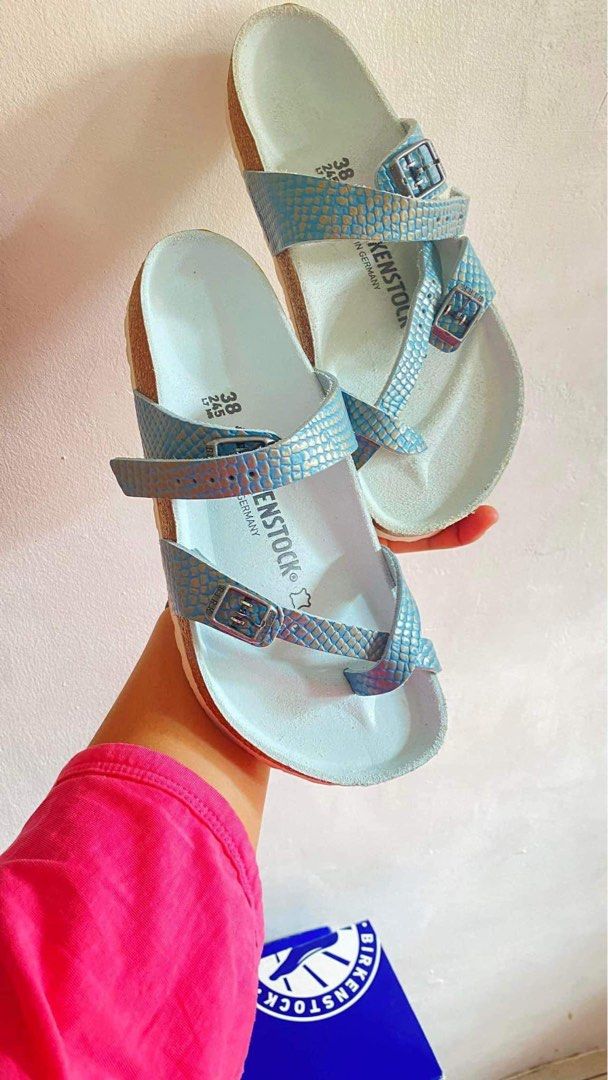 Birkenstock mayari mermaid cork onhand Women s Fashion Footwear Flats Sandals on Carousell