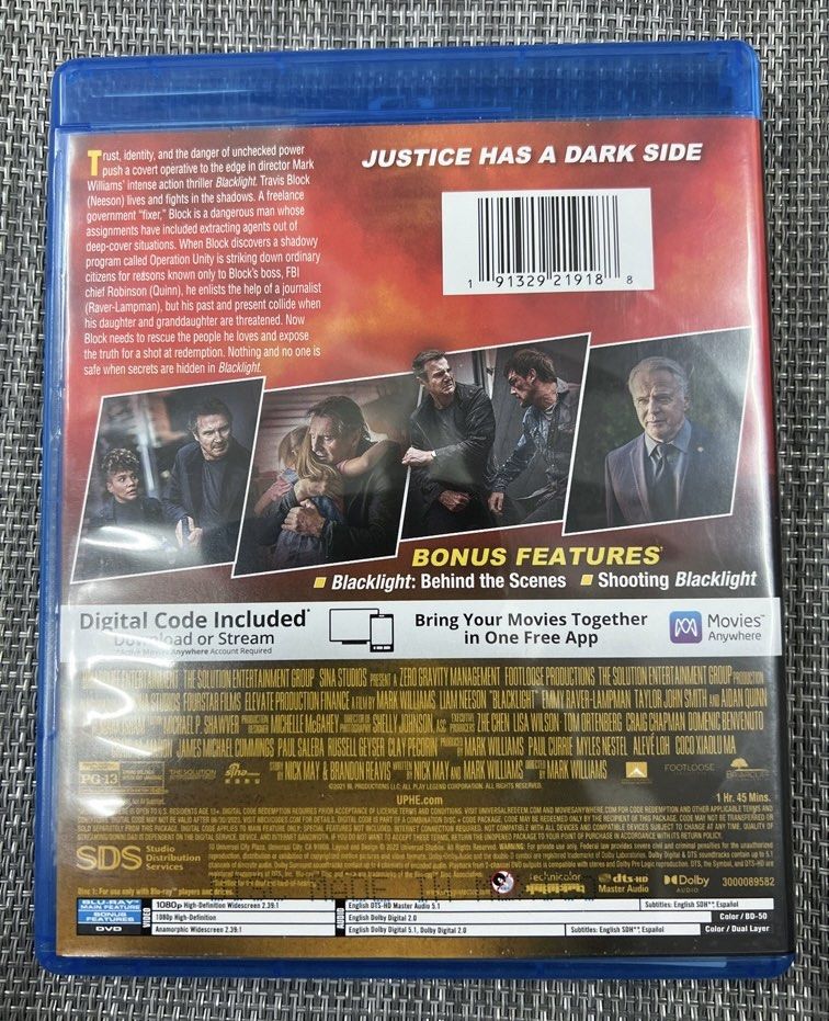 Blu Ray+DVD 6017 Blacklight 黑殺潛行Liam Neeson 利安尼遜(英文字幕 