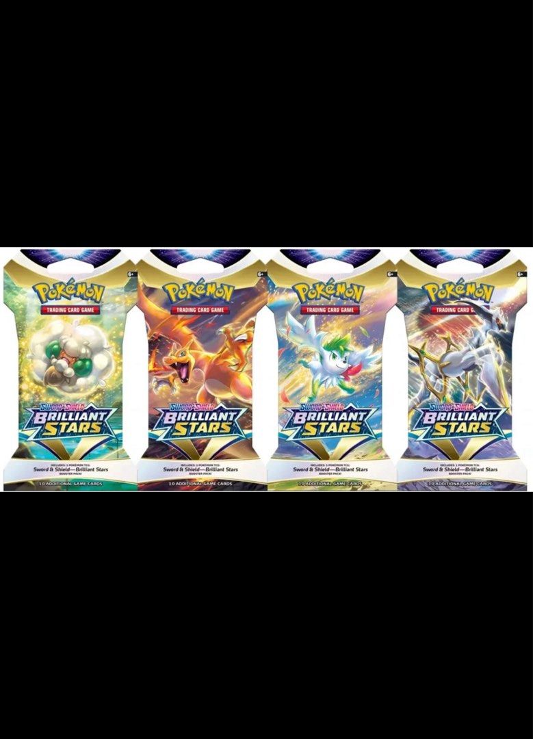pokemon brilliant stars sleeved booster pack Sword and Shield (8) Packs Sealed : Toys & Games This expansion introduces dynamic gameplay elements Basic Pokemon Booster Pack Pokémon