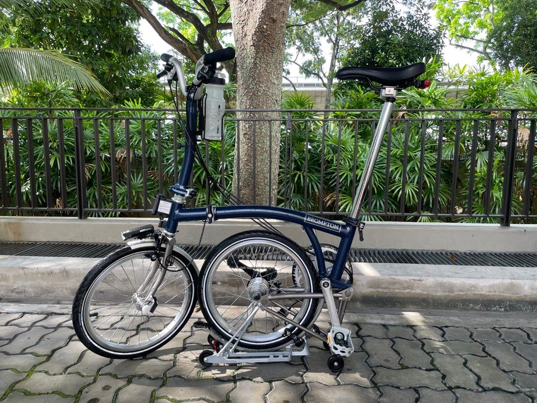 Brompton M6LX Tempest Blue Titanium BWR