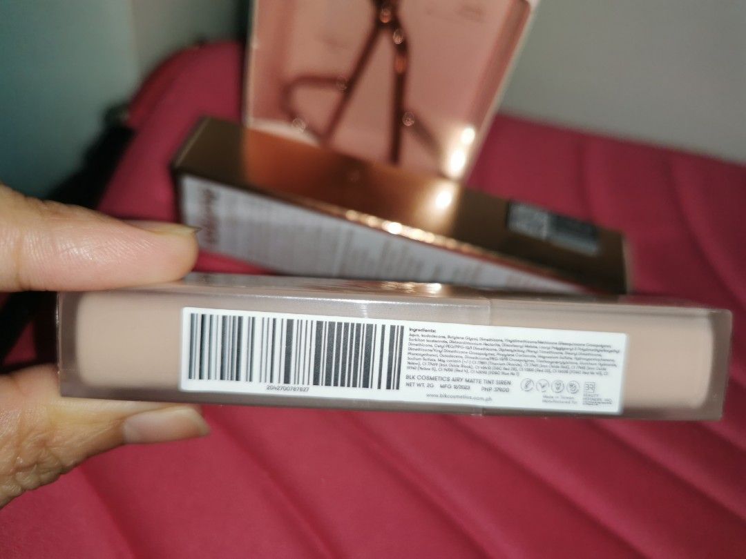Bundle BLK Airy Matte Tint & O.TWO.O Mascara Waterproof (Sealed) (Category: Makeup) located in Valenzuela. Submitted by goldfashionshop (Listing ID 1290360767, Image 2). Description: BLK AIRY MATTE TINT BRANDNEW - Sealed/Unopened - Shade: Siren O.TWO.O MASCARA WATERPROOF 36H LONG LASTING - Sealed/Unopened - Exp.: 2026/11/10 - With FREE Eyelash Curler.