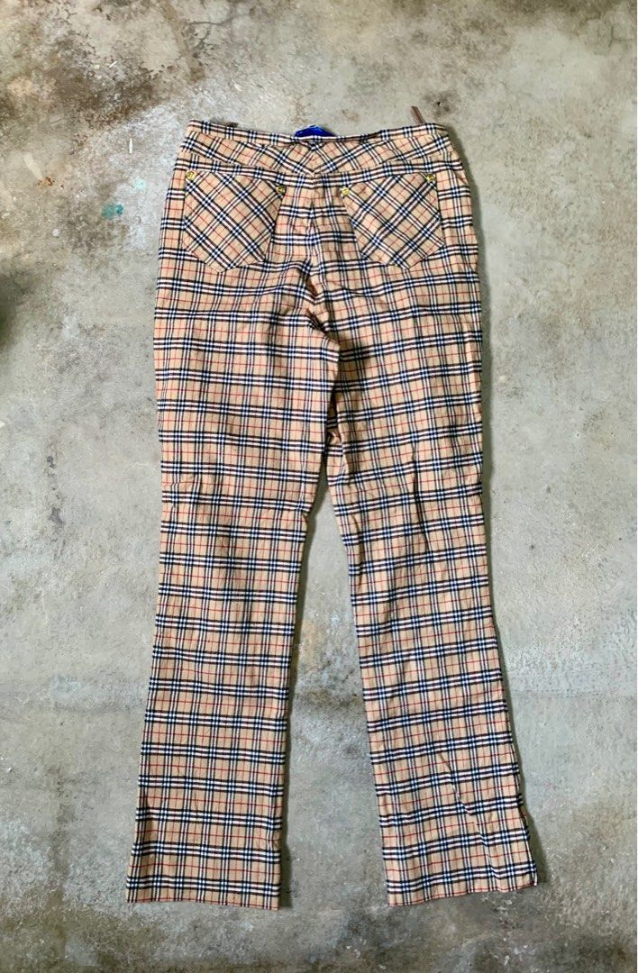 Mens nova check trousers outlet