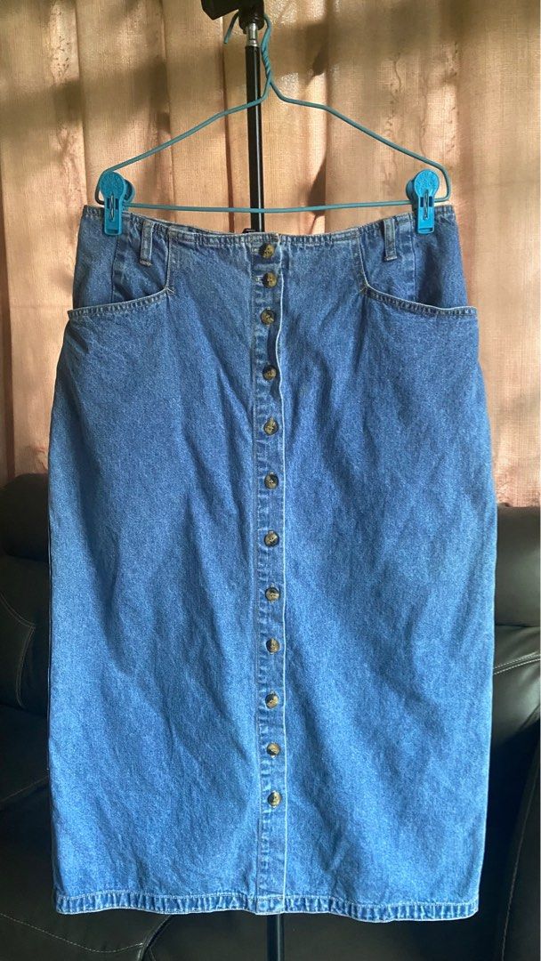 Button up skirt top jeans