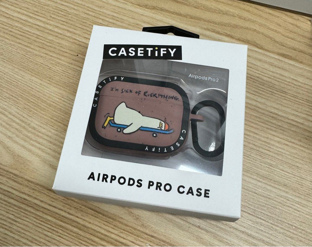 Casetify AirPod Pro 2 Case - I am sick of everything, 手提電話 