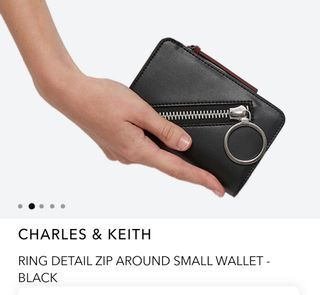 Charles & Keith ring detail zip wallet