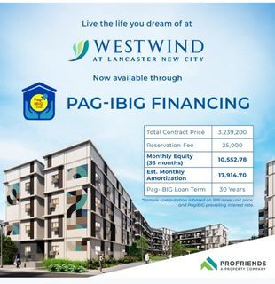 Condominium for sale in Westwind at Lancaster City General Trias Cavite