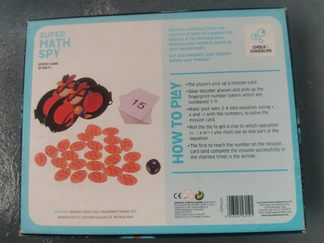 Spy Math Games Educational Game Spy Math, Hobbies & Toys, Toys & Games on Carousell