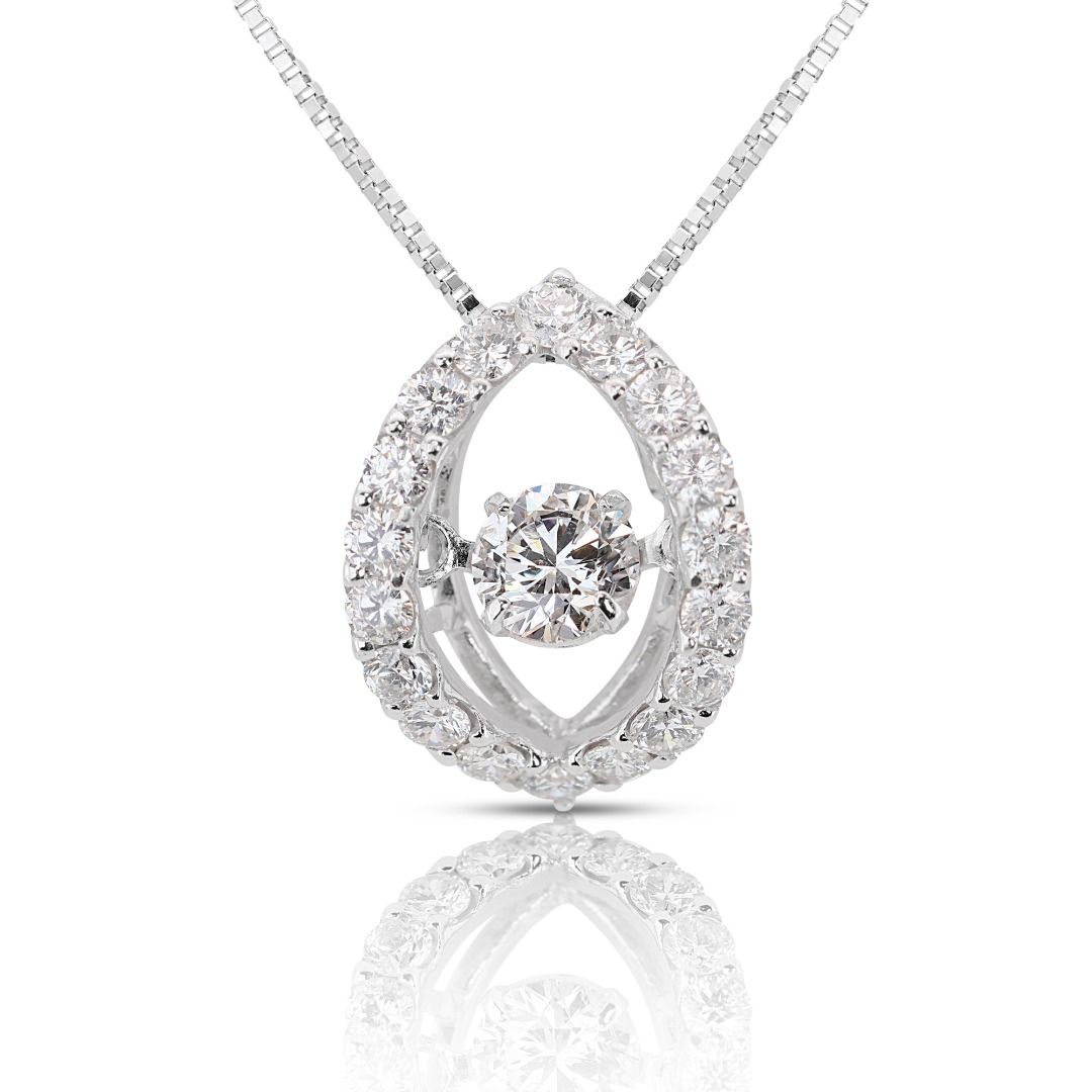 White discount diamond necklace