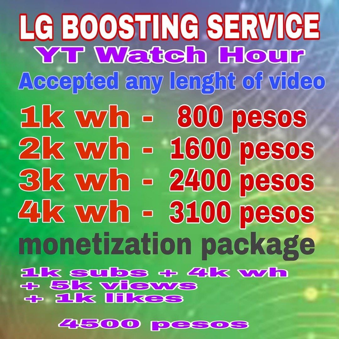 Followers likes subs views watch hours subscribers (Category: Office & Business Technology) located in Taguig. Submitted by influenzas (Listing ID 1290435947, Image 1). Description: W Increase Audience Fast Promo Discounted Boosting/Advertising Legit Organic Followers Likes Subscribers live Views watch hours etc 🎉🎉 Philippines only link needed Increase All social media boost fast available Facebook Instagram Youtube Twitter x Fb ig yt Tiktok Su