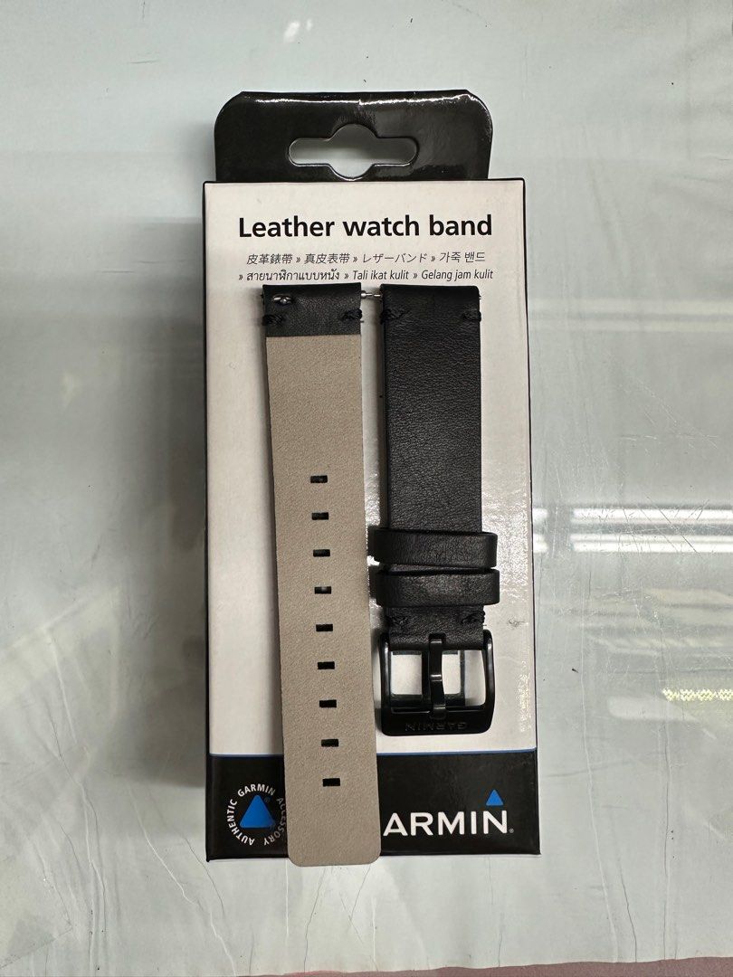garmin original 20mm leather watch strap Mobile Phones Gadgets