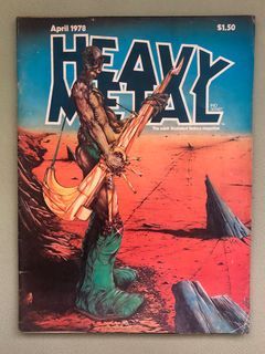 HEAVY METAL Adult illustrated Fantasy magazine, European comics, April 1978 U.S. edition