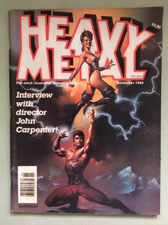 HEAVY METAL Adult illustrated Fantasy magazine, European comics, Nov. 1985 U.S. edition