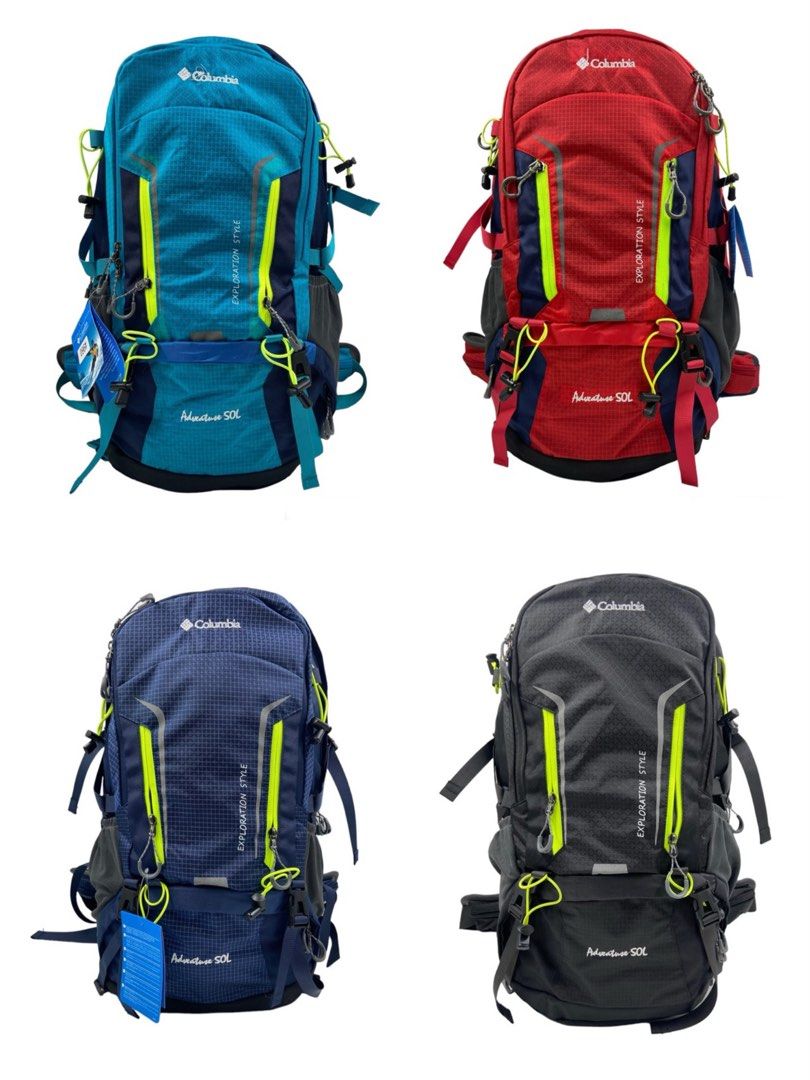 BRAND NEW IN STOCK Hiking Columbia 50L Travel Backpack for hiking camping trekking fishing and mountain climbing outdoor waterproof long term use