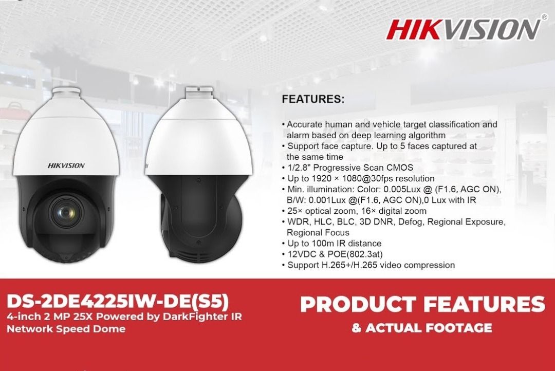 HIKVISION CCTV PTZ 24X ZOOM IP CAMERA (Category: Security Systems & CCTV Cameras) located in Cebu City. Submitted by wenceslaor64113 (Listing ID 1290295962, Image 3). Description: For CCTV Supply and Installation Call us. 📞: 09383836240 📞: 09911004161 Or visit us #243 Sms Bldg Plaridel St Alang-Alang Mandaue City Cebu (Near UV Mandaue Campus Beside Dubby's Burger) ✅Pin Location: Wigotek Computers.