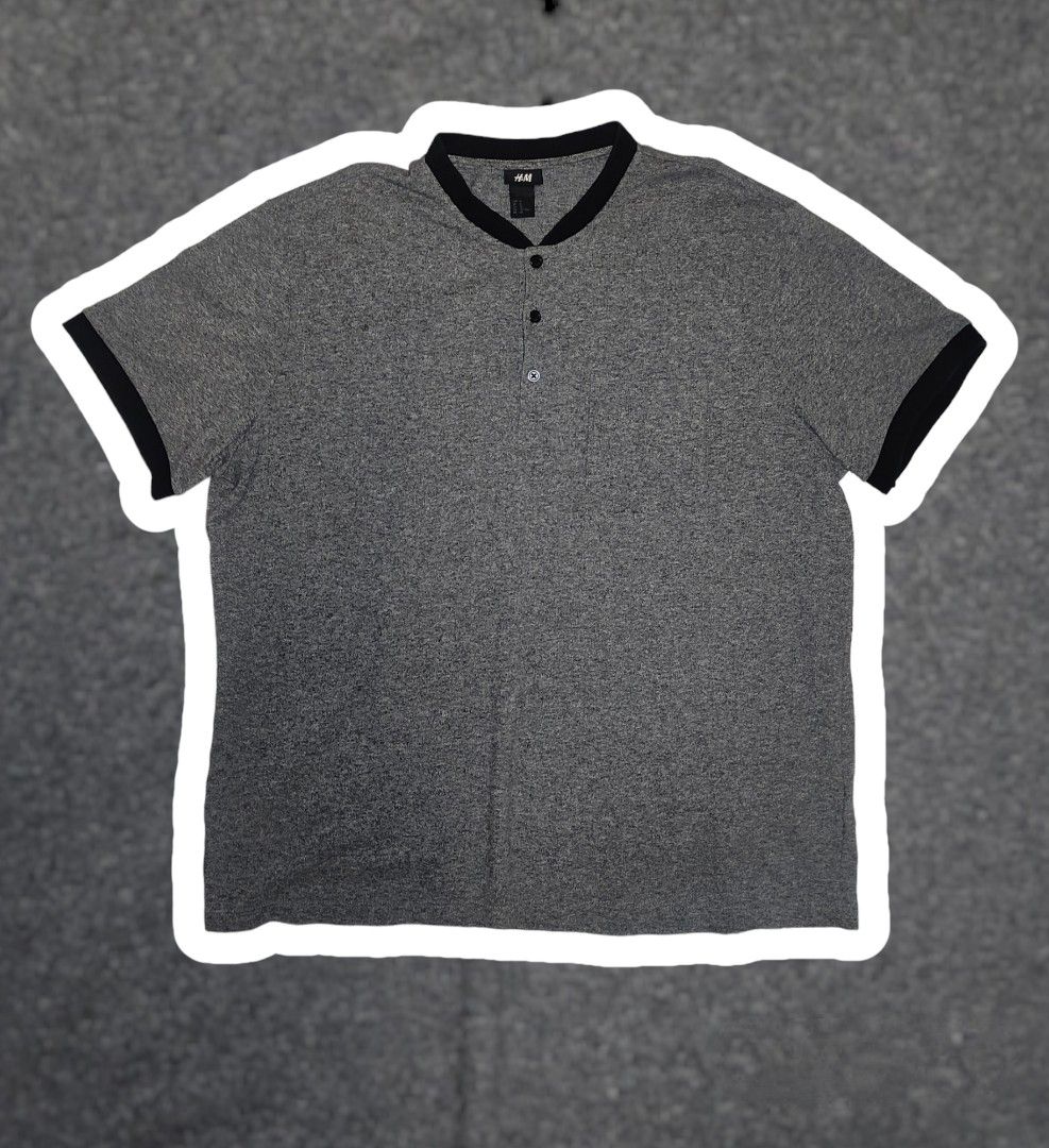 H&M Henley Gray Shirt (Category: Tshirts & Polo Shirts ) located in Quezon City. Submitted by timo12 (Listing ID 1290408286, Image 1). Description: H&M Henley Gray Shirt - Size XL on tag - Almost new - Excellent condition - Color rate 9.5/10 Location - Quezon Ave., QC Meet-up Fishermall, Muñoz, or Kamuning or nearby area.