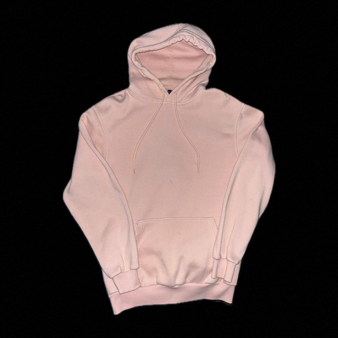 H M Light Pink Hoodie Men s Fashion Coats Jackets and Outerwear on Carousell