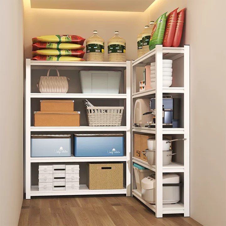 Household shelf storage rack multi-layer floor-to-ceiling balcony ...