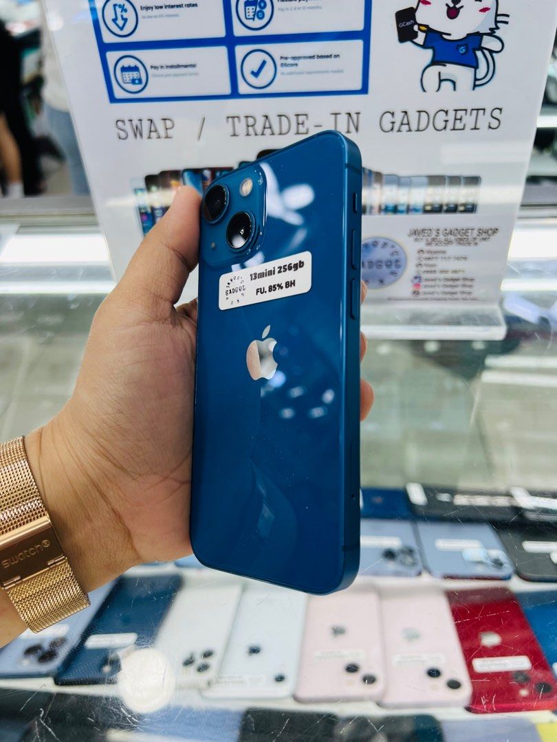 Iphone 13 Mini 85% batt 256 (Category: iPhone 13 Series) located in San Juan City. Submitted by javedsgadgetshop (Listing ID 1290287275, Image 2). Description: OPEN FOR INSTALLMENT VIA CREDIT CARD/GGIVES & SWAP/TRADE-IN! WE BUY AND SELL ( ANYKINDS OF UNIT BINIBILI PO NAMIN)! PTPA : Padelete po f bawal Read ❗️Onhand ‼️ Iphone 13mini •256gb •NTC Variant •85% batt health •Factory unlock •95% Smoothness •No hidden issue | No Repaired •100% Authentic 