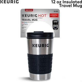 Keurig Travel Mug Fits K-Cup Pod Coffee Maker, Stainless Steel