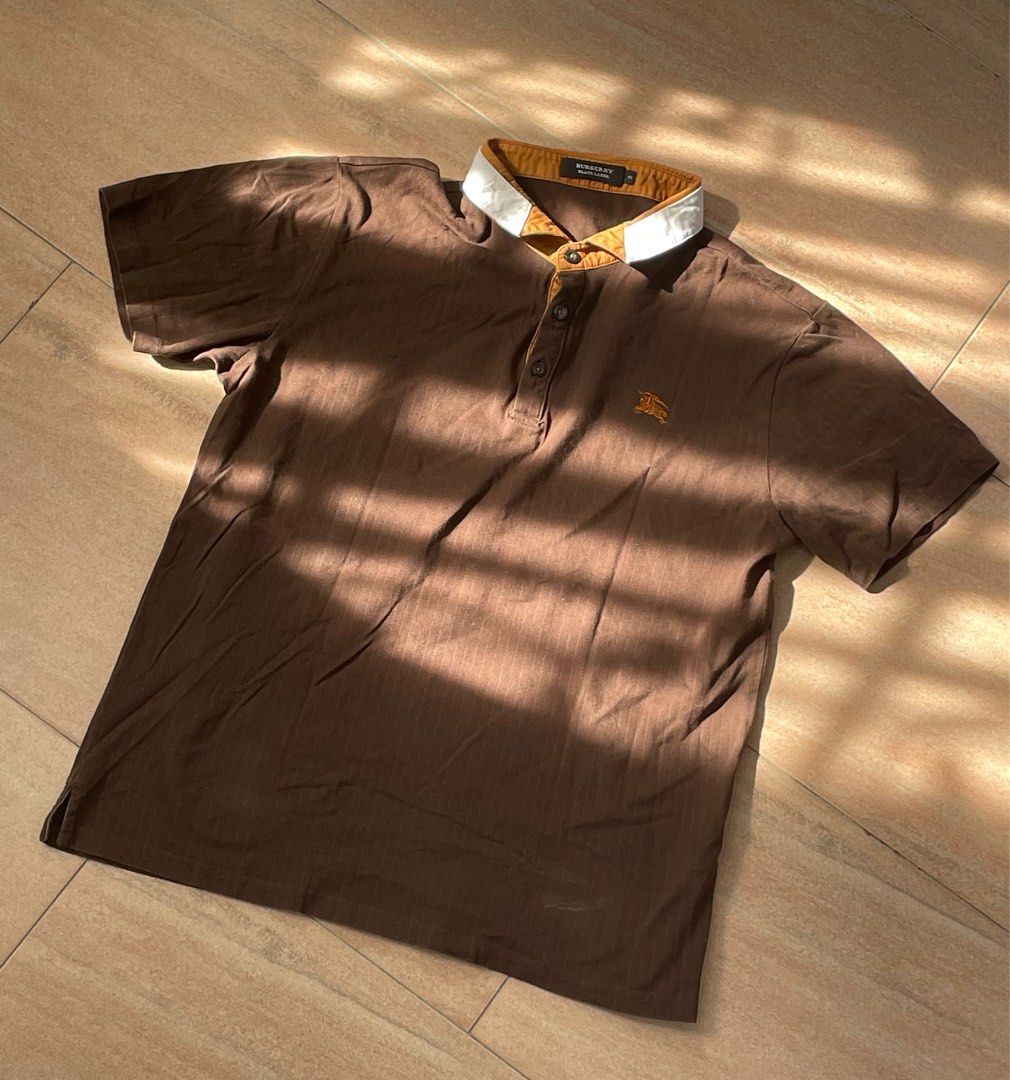 Burberry polo shirt kids brown cheap