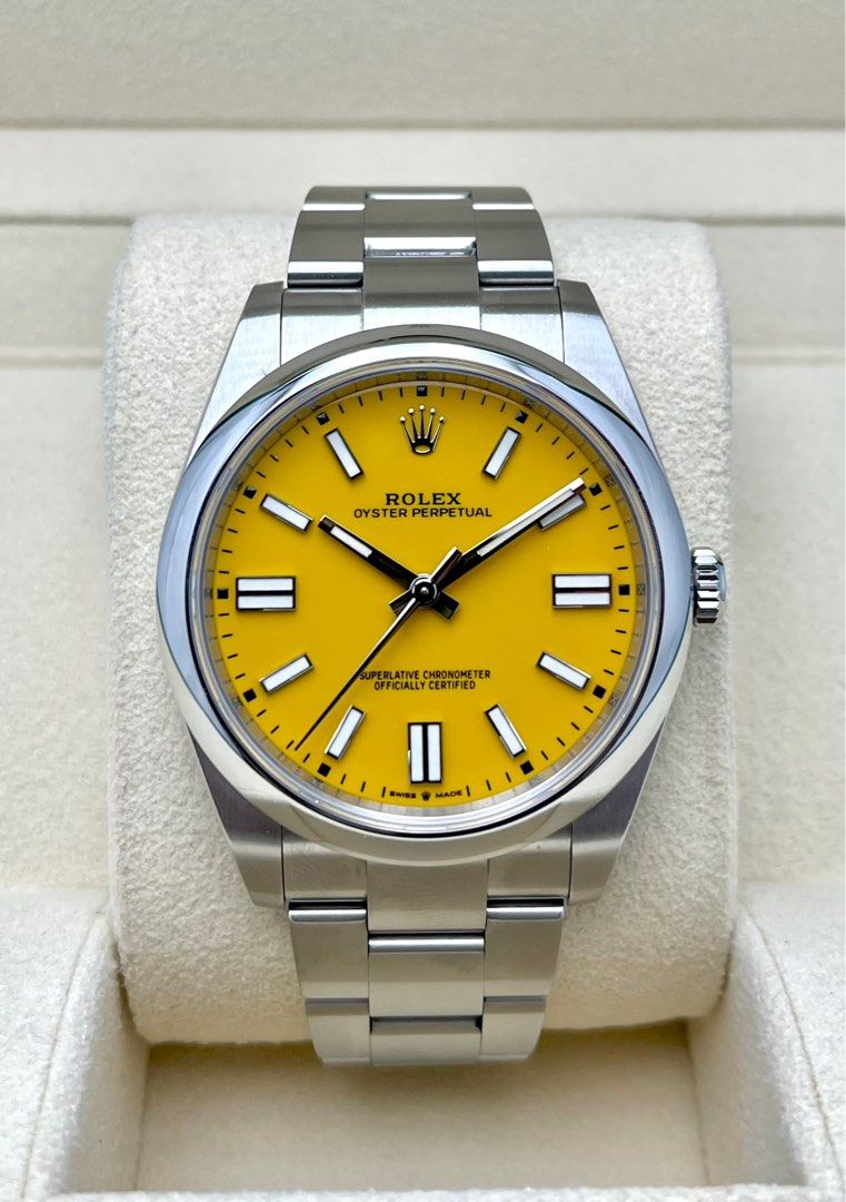 Oyster perpetual yellow 2025 2021