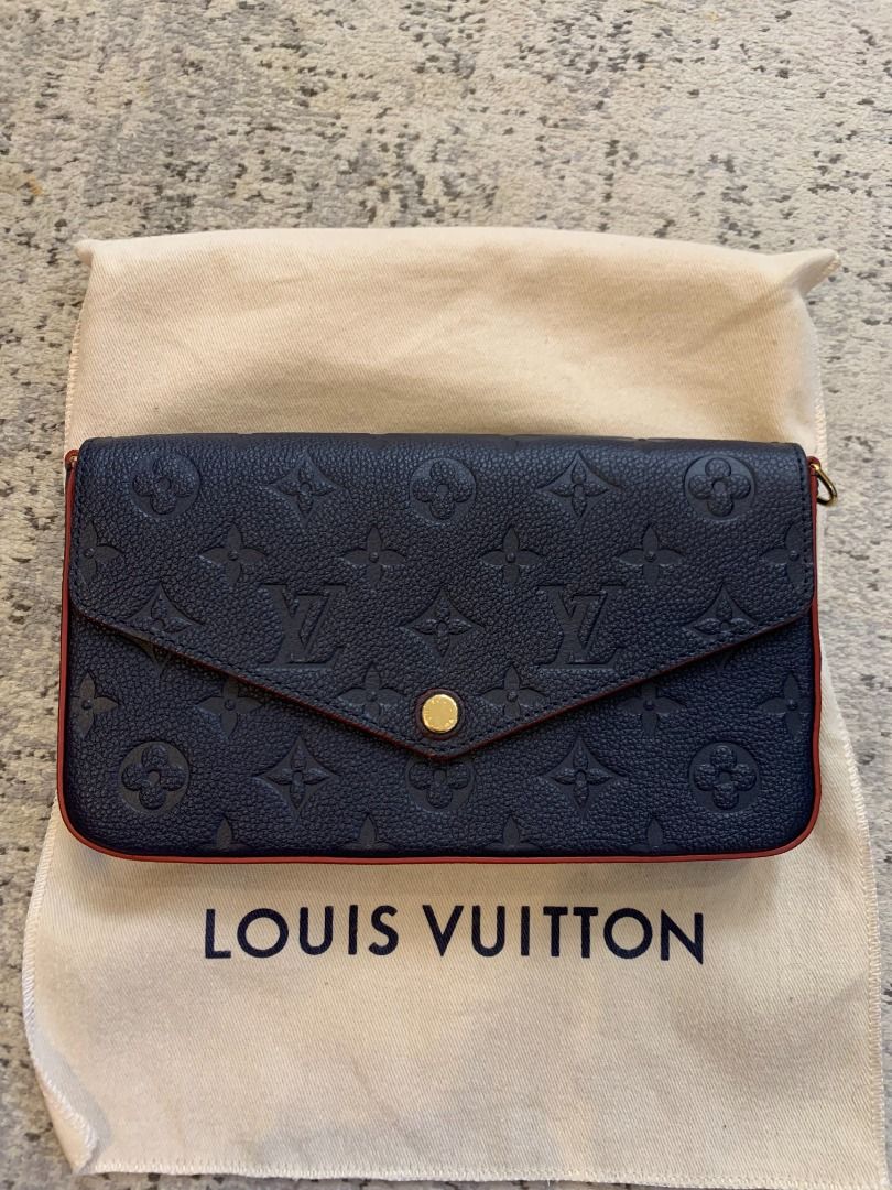 Louis Vuitton Felice Monogram Empriente (Category: Luxury Bags & Wallets) located in Las Pinas. Submitted by therealmacynn (Listing ID 1290298706, Image 2). Description: Félicie pochette in monogram empriente grained cowhide leather. Includes removable zipped pocket, removable flat pocket with 8 card slots, inside flat pocket, detachable chain and dustbag. We are not affiliated, associated, authorized, endorsed by, or in any way officially connec