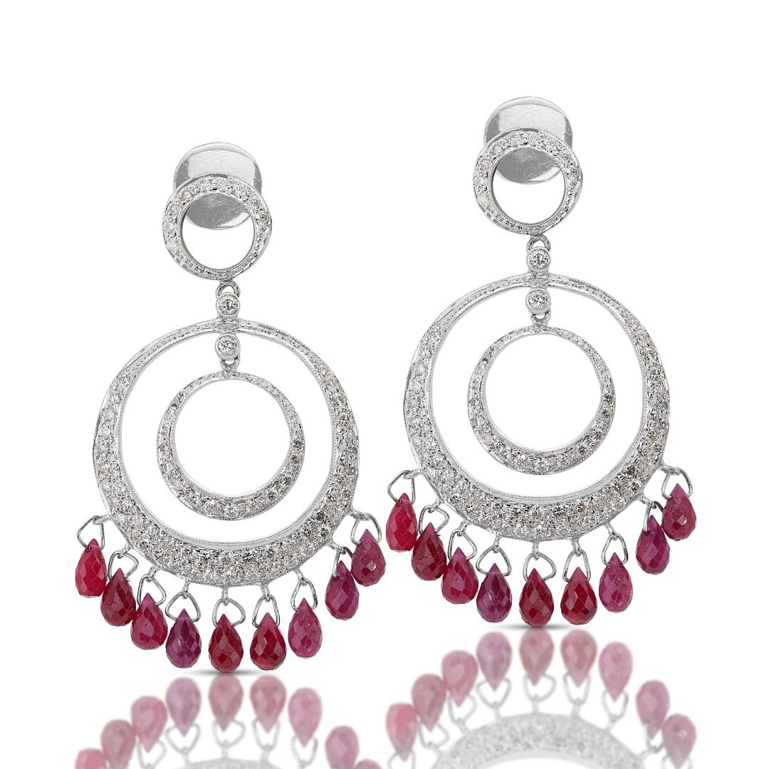 White gold dangling hotsell earrings