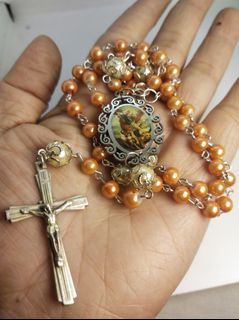 Made in Vatican Rome beautiful Archangel angel protection rosary
