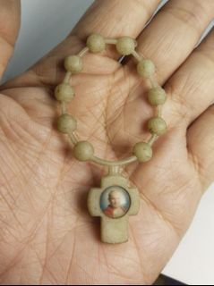 Made in Vatican Rome rubber ring rosary