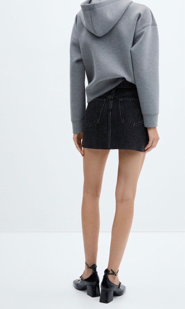 Mango Denim Skirt (Category: Skirts) located in Cebu City. Submitted by styleoptions (Listing ID 1290382880, Image 3). Description: Original Price: 1,995 Size: XXS (could fit up to size 26) Used once only Selling it low 🖤.