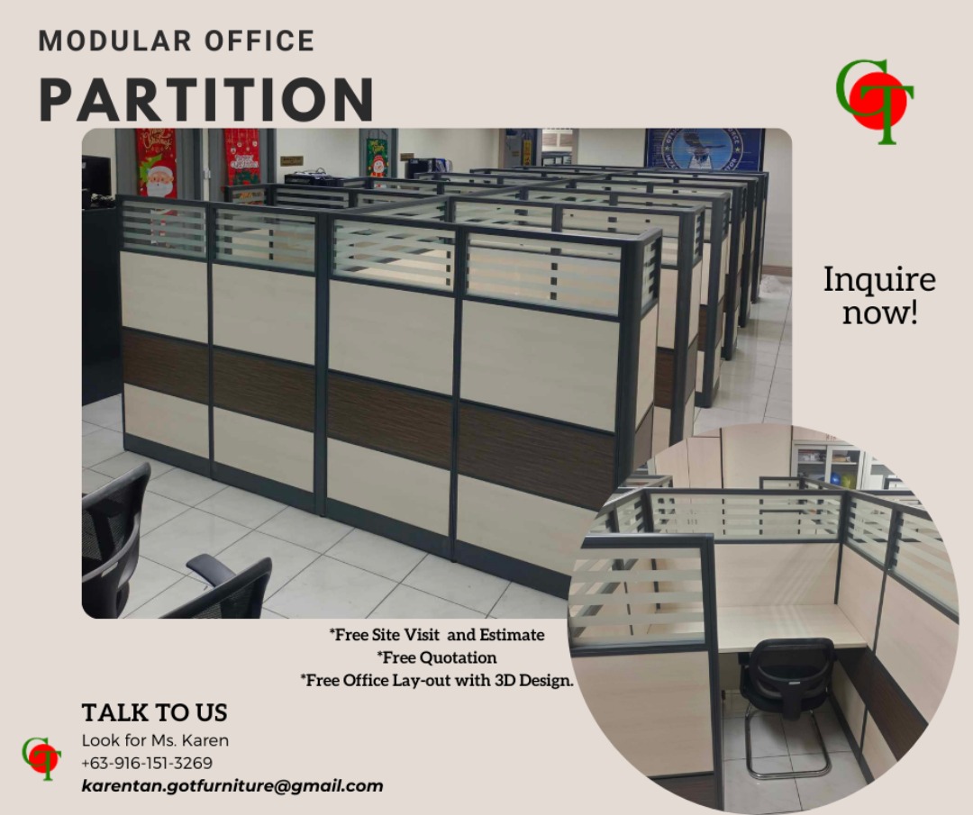 Modular Office Partition/, Furniture & Home Living, Office Furniture ...
